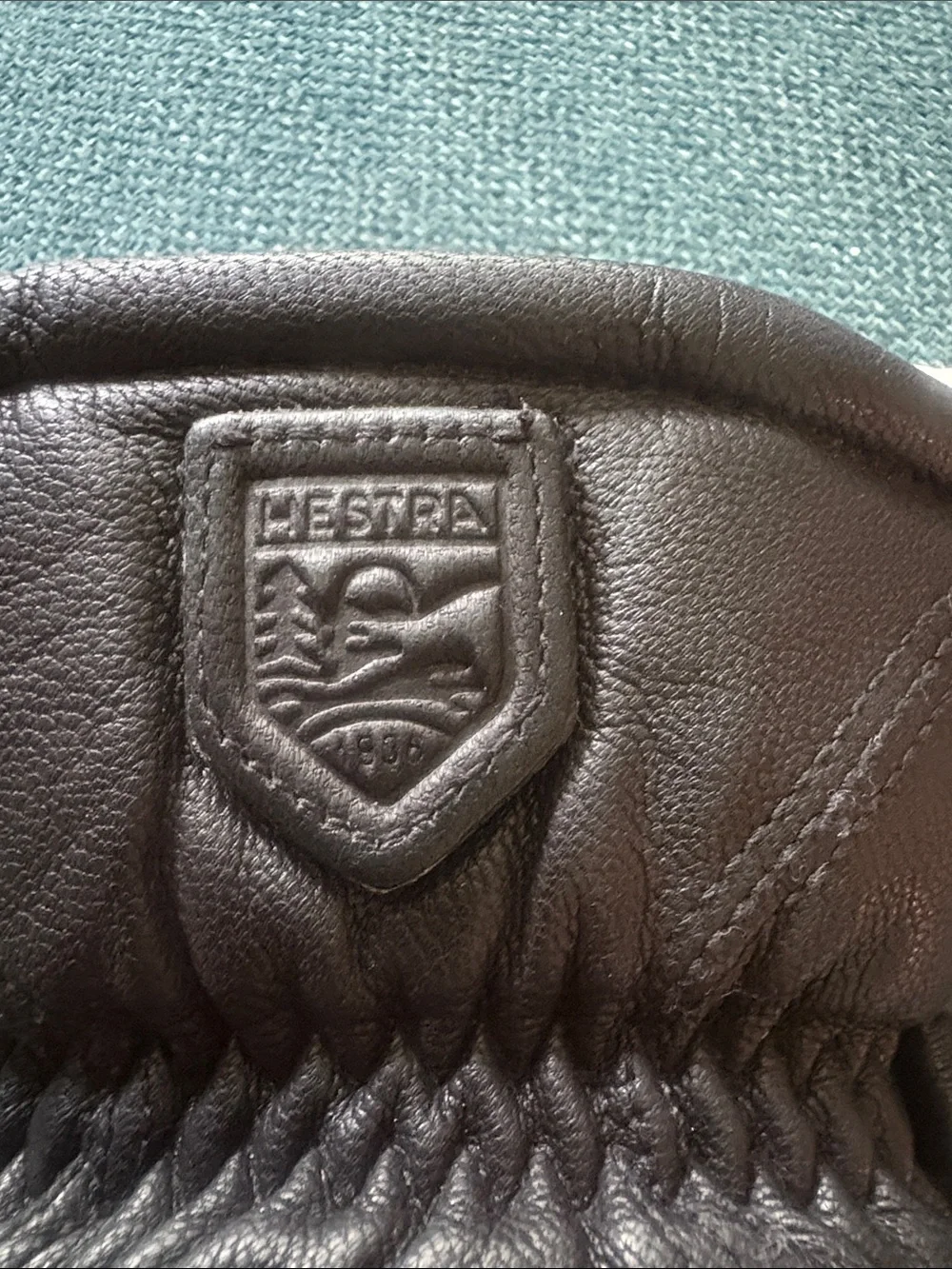 EUC Women’s Hestra Box Mitten LEFT HAND ONLY Black Leather Size 6 (Small)
